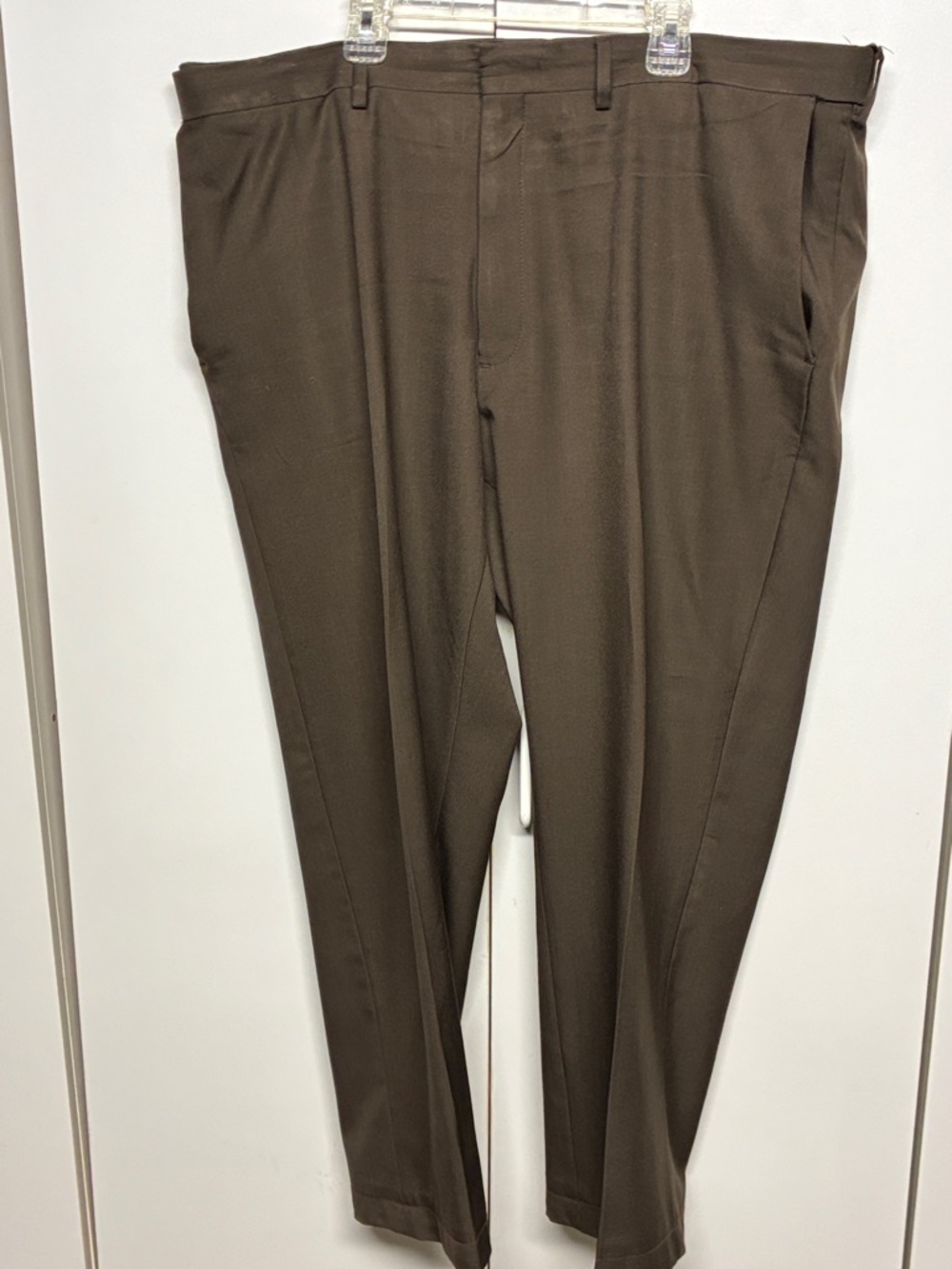 Haggar Brown Expandable waistband Dress Pants